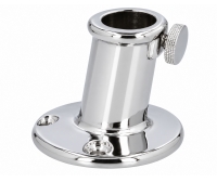 Base filetée en inox pour mât de pavillon de bateau pneumatique