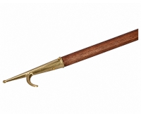 Nyatoh wooden boat hook 150 cm brass ARC 92000176