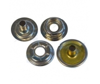 Broche Hembra + Macho Laton 10 unidades
