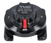 Conmutador Desconectador 2 Baterias 175 amp Negro