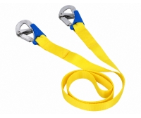 Safety tether 1.9 m with 2 carabiners