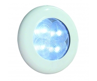 Luce 4 LED bianco/bianco