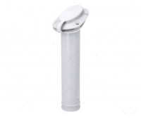Rod Holder, White Nylon, with Lid, Plastic/Stainless Steel, 50mm, Imnasa