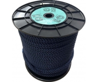 Bobina cabo poliéster 3 cordões 6mm 200m azul-marinho PROSEA