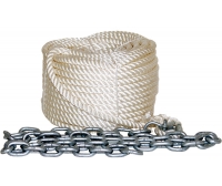 Cordage mouillage 8 mm 50 m + chaîne 1,5 m PROSEA