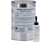Kit Reparacion Resina Poliester 1kg