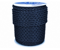Bobina cabo LIROS Squareline-PES 16 mm azul marino, 100 m