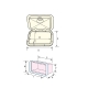 Trappe de Visite Classic 278x378mm Avec Boîte Nuova Rade Blanc 2