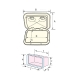 Registro Rectangular Classic 278x378mm Con Cajones Nuova Rade Blanco 2