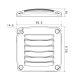 Rejilla EVO 92.5x92,5mm color blanco Nuova Rade 2