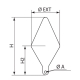 Nuova Rade 64cm Yellow Foam-Filled Bi-conical Signaling 2