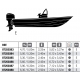 Lona de fondeo para barcos con consola central IMNASA E gris 4,70-5,00 m (manga 2,25 m) 2