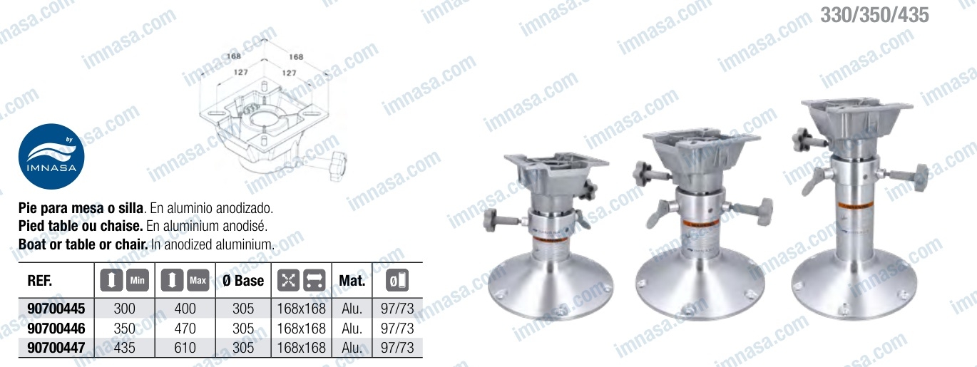 IMNASA 90700446 - Sch&eacute;ma et dimensions du catalogue IMNASA 2026